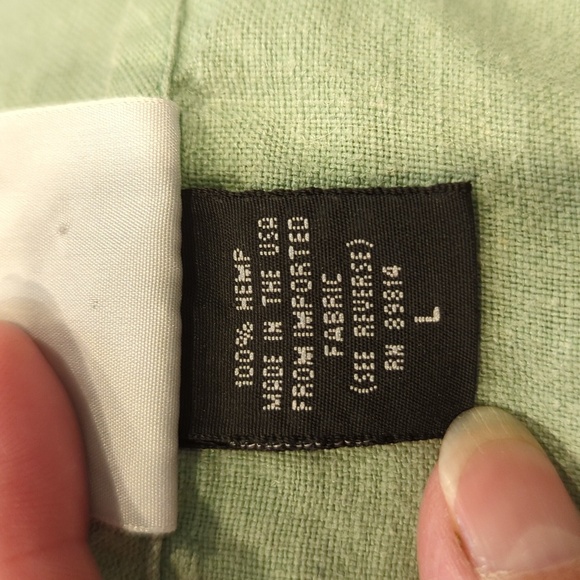 Green Hemp Tank Top - Picture 3 of 6